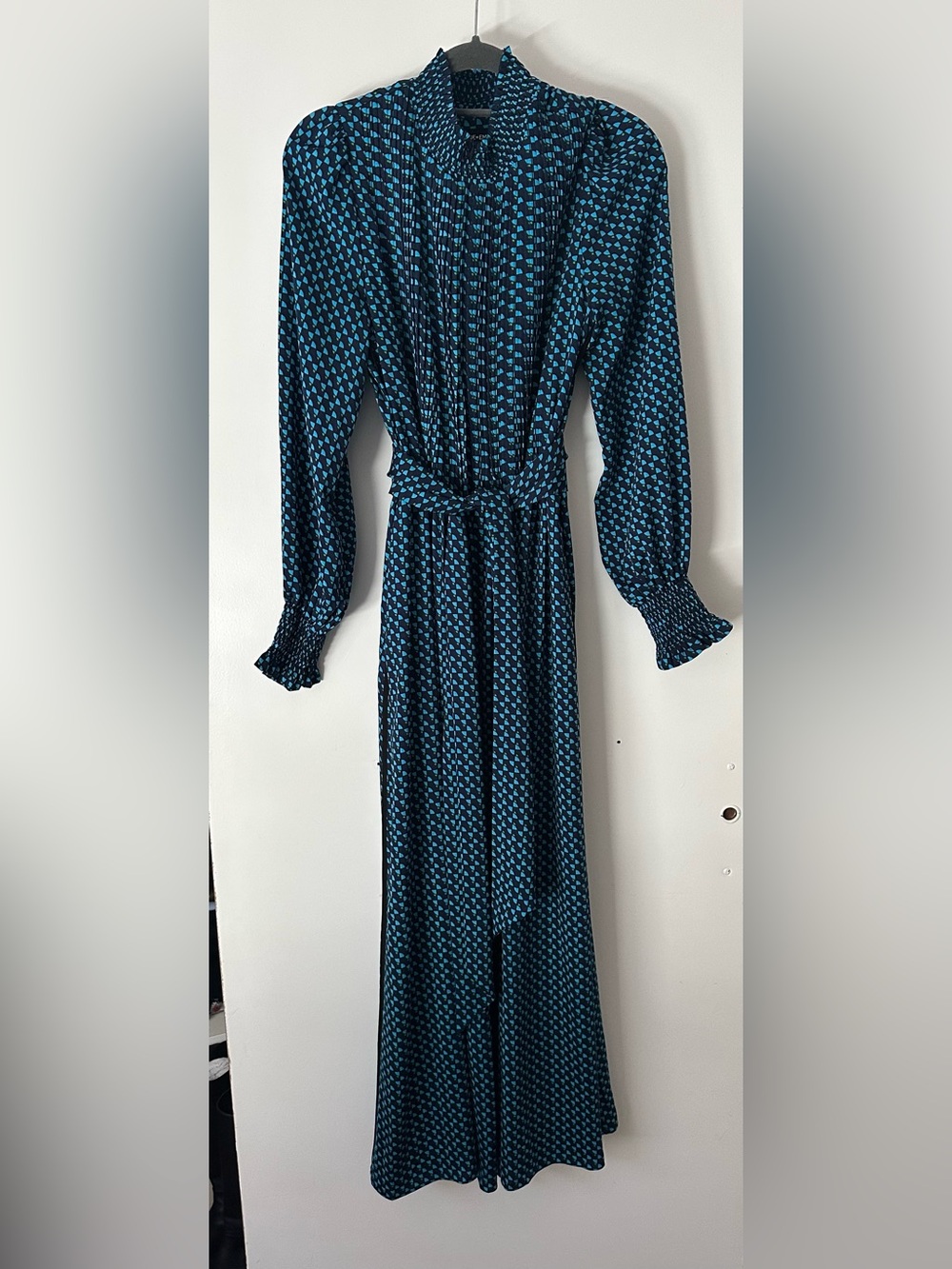 ME+EM teal midi dress